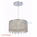 cheap wholesale crystal rectangle hanging light pendant chandelier for restaurants